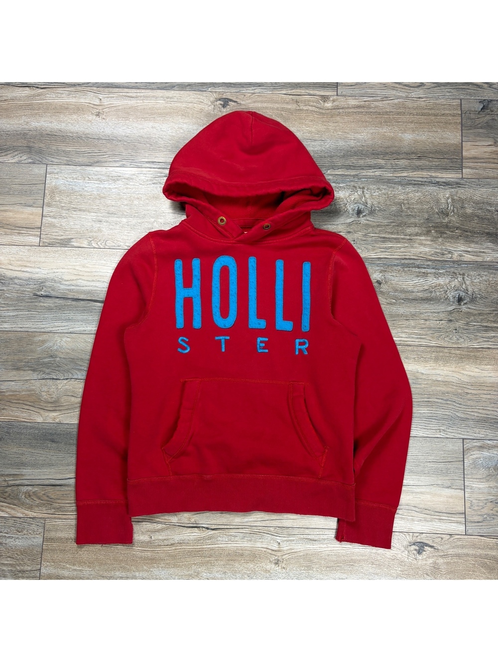 Y2K Hollister red pullover hoodie